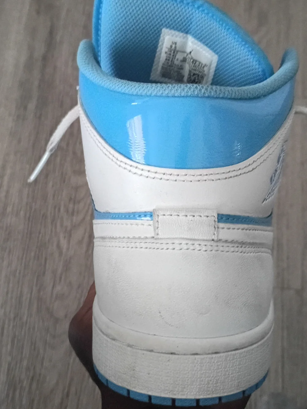 Mens Blue And White Jordan 1 Se Mid